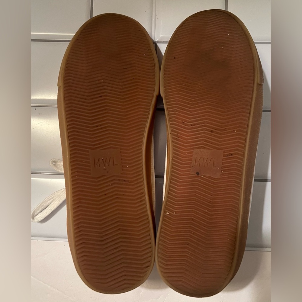 Madewell White Canvas Sneakers with Gum Sole - Picture 5 of 6